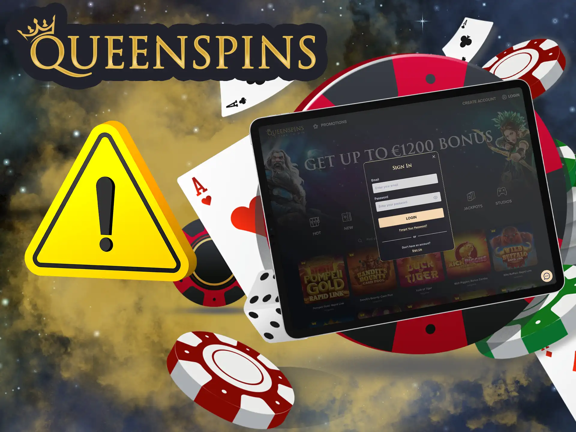 For your registration to be successful you need to follow the QueenSpins Casino registration rules.